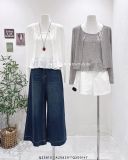  Set áo cardigan thun + áo dây 0212 