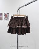  Váy nhung beo nâu 0955 