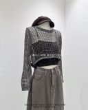  Áo len lưới crop + áo dây 1051 
