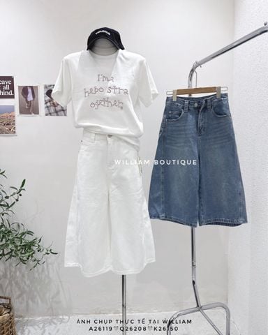  Quần short jean dài 5377 