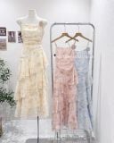  Đầm dây hoa 3 tầng 2558 