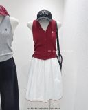  Áo dây len nút cổ yếm 5895 