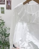  Áo sơ mi cổ tay ren 8003 