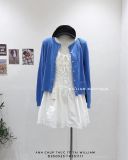  Áo khoác cardigan len gân cổ tròn 5589 