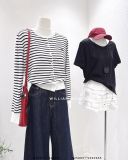  Áo cardigan kẻ sọc thêu 55002 