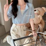 Áo len cặp bo eo 9919 