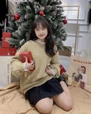  Áo len thừng cổ ren 