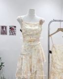  Đầm dây hoa 3 tầng 2558 