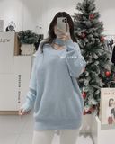  Áo len cutout cổ 1068 