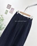  Quần jean ống rộng chấm bi 9016 