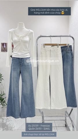  Quần jean bát dài 6013 