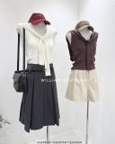  Áo ba lỗ dệt kim kèm khăn 5968 