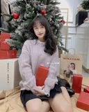  Áo len thừng cổ ren 