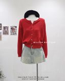  Áo khoác cardigan len gân cổ tròn 5589 