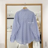  Áo SM cotton chấm trắng 201 