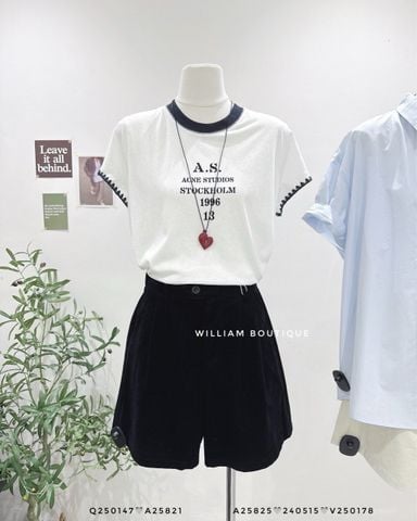  Áo thun viền đen zz A.S 7271 