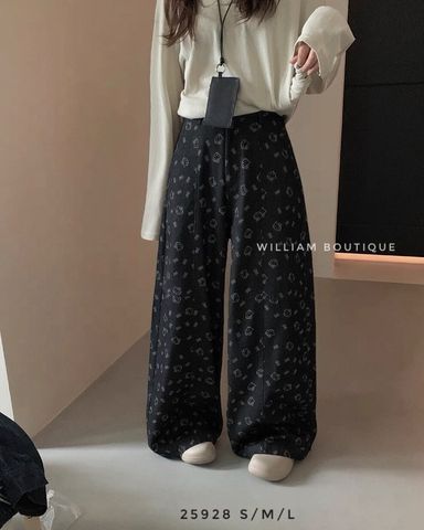  Quần jean ống rộng kitty 9017 