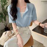  Áo len cặp bo eo 9919 