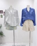  Áo sơ mi cổ trụ V 6764 