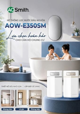  Hệ thống lọc nước đầu nguồn AOW-E350SM (Phù hợp căn hộ chung cư) 