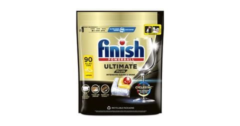  Viên rửa bát Finish Ultimate+ Plus All In 1 túi 90 viên 