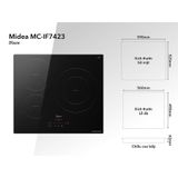  Bếp Từ 3 Vùng Nấu Midea MC-IT7423 