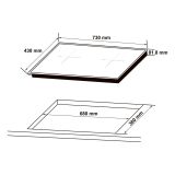  Bếp từ 2 vùng nấu Hafele HC-I7365B 536.61.365 