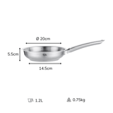  Chảo thép Fissler Pure made in Germany size 20/24/28 cm 