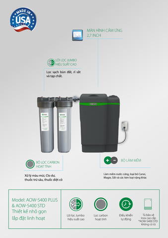  Hệ thống lọc nước đầu nguồn AOW-S400 STD 