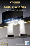  Máy hút mùi Kocher Turbo Smart 3D X3D-350D Auto Clean 