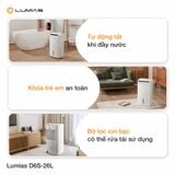  Máy hút ẩm Lumias D6S-26L công suất 26 Lít 