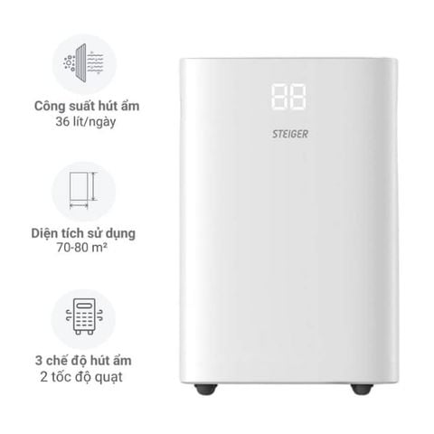  Máy hút ẩm Steiger STG-836DW 36 Lít/ ngày 