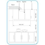  Máy hút mùi chữ T 90cm Midea MH90B82ET21BG-VN 