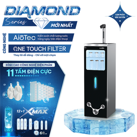 Máy lọc nước nóng lạnh Hydro-ion kiềm Karofi DIAMOND SA66 