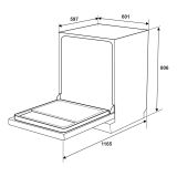 Máy rửa bát độc lập Hafele HDW-F6012S 15 bộ 
