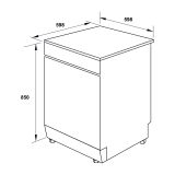  Máy rửa bát độc lập Hafele HDW-F6081B 15 bộ 
