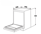  Máy rửa bát GrandX 16 bộ SMI8GX68 nhập khẩu Thái Lan 