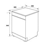  Máy rửa bát độc lập Hafele HDW-F60G 15 bộ 