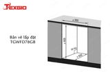  Máy rửa bát Texgio 8 bộ TGWFD78GB kết nối Wifi 