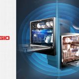  Máy rửa bát Texgio 8 bộ TGWF68GB  - Kết nối wifi - Sấy khí nóng 