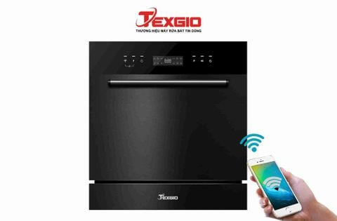  Máy rửa bát Texgio 8 bộ TGWF98SB - Wifi - Sấy Khí nóng - Diệt khuẩn UV 