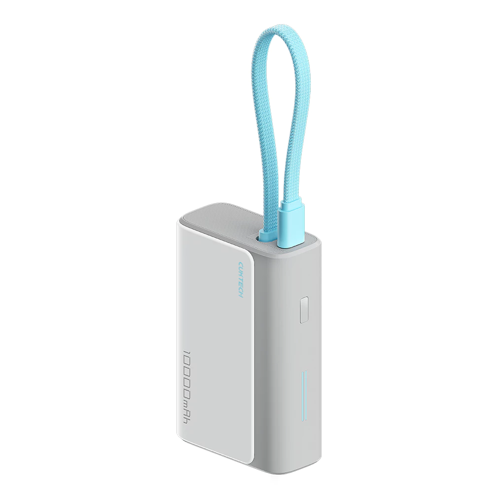  Pin Dự Phòng CUKTECH CP133L 10000mAh 33W (1*Type-C + 1*USB-A Port + 1*Type-C Built-in Cable, LED Display) 
