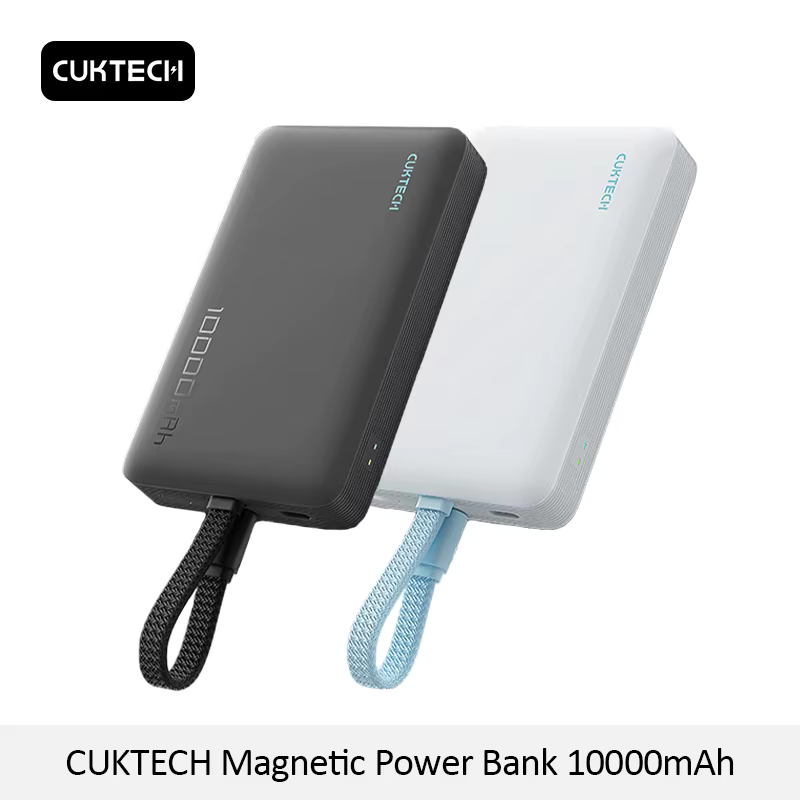  Pin Dự Phòng Không Dây CUKTECH CP132ML 10000mAh 22.5W (1*Type-C + 1*Type-C Built-in Cable, Sạc Không Dây 7.5W) 