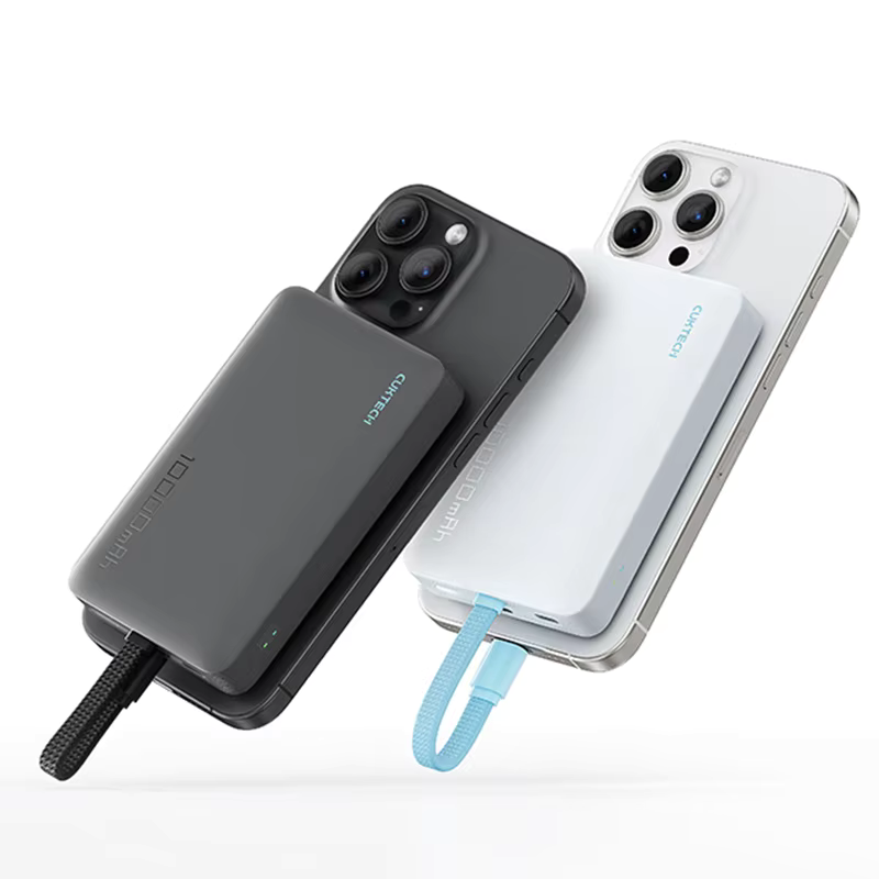  Pin Dự Phòng Không Dây CUKTECH CP132ML 10000mAh 22.5W (1*Type-C + 1*Type-C Built-in Cable, Sạc Không Dây 7.5W) 