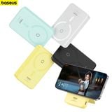  Pin Sạc Không Dây Nam Châm Baseus MagPro Magnetic Bracket Wireless 5000mAh 20W ( tích hợp chân đế giữ điện thoại) 