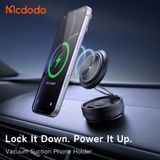  Giá Đỡ Điện Thoại Từ Tính Hút Chân Không MCDODO Spin Craft Pro series CH-861 (360° Rotation, 15W Wireless Charging) 