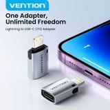  Đầu Chuyển OTG Type-C to Lightning VENTION CUD (480Mbps) 