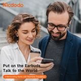  Tai Nghe Không Dây TWS MCDODO SpeakA01 Series HP-822 (Bluetooth v5.4, 6H, AI translator, with ANC & ENC, Control via app, Dual-Ear Mode, IPX4) 