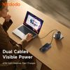  Củ Sạc Nhanh MCDODO FreeGo Pro CH-863 67W (1*Type-C port + 2*Type-C 80cm built-in cable) 