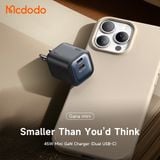  Củ Sạc Nhanh MCDODO Gana series CH-102 45W (2*Type-C port) 